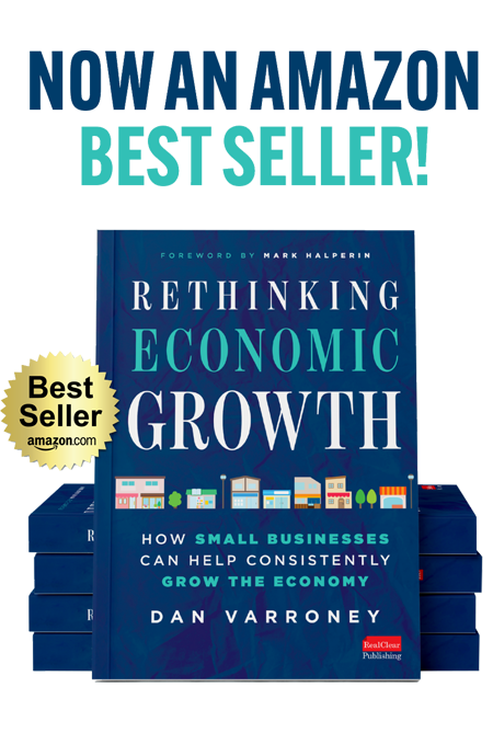 Rethinking Economic Growth by Dan Varroney listed as best seller on Amazon